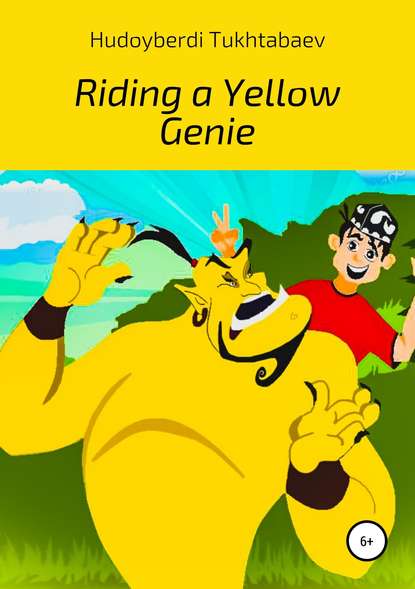 Riding a yellow genie